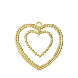 Vánoční ozdoba Christmas Ball Heart Gold 12 cm Ihned K Objednání