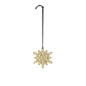 Vianočná ozdoba Christmas Frostflower Gold 7 cm Omezená Nabídka