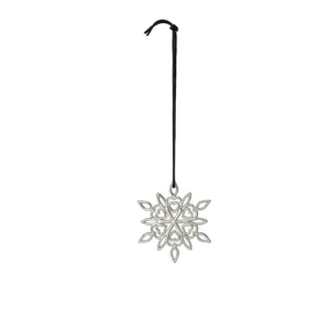 Vianočná ozdoba Christmas Frostflower Silver 7 cm Speciální Cena