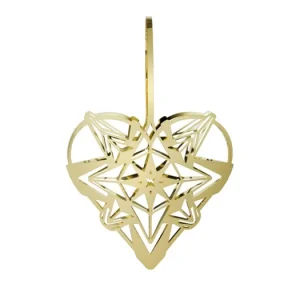 Vánoční ozdoba Christmas Heart Gold 25,6 cm Nakupujte Hned