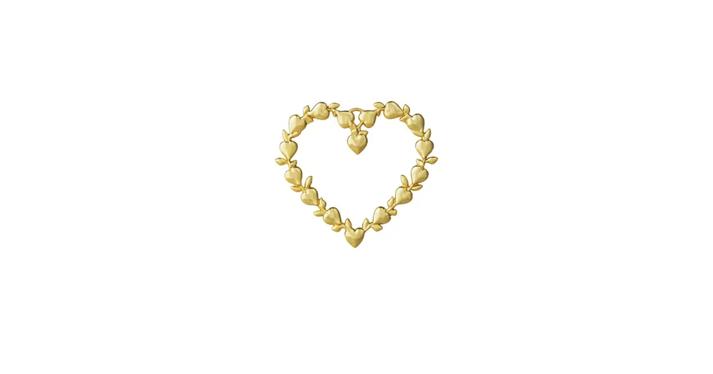 Akce Vánoční ozdoba Christmas Leaf Heart Gold 7 cm