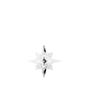 Vánoční ozdoba Christmas Star Silver 9,5 cm Speciální Cena