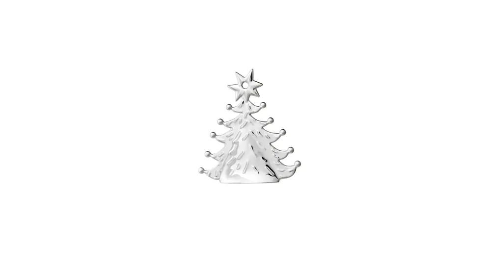 Levný Vianočný stromček strieborný 7 cm