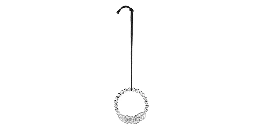 Ihned K Objednání Vánoční ozdoba Flower Garland Silver 7 cm