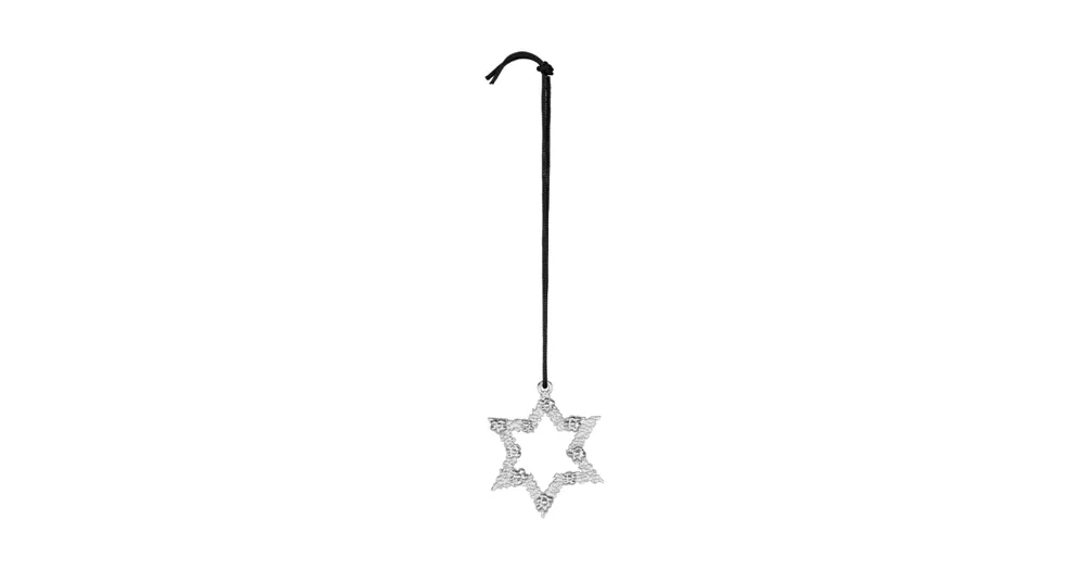 Finální Výprodej Vianočná ozdoba Flower Star Silver 7,5 cm