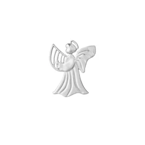 Vánoční ozdoba Harp Angel Silver 7 cm Cenově Výhodný