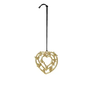 Vysoce Kvalitní Vánoční ozdoba Heart Garland Gold 7 cm