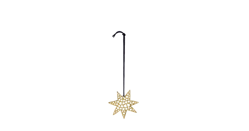 Vianočná ozdoba Heart Star Gold 7 cm Cenově Výhodný