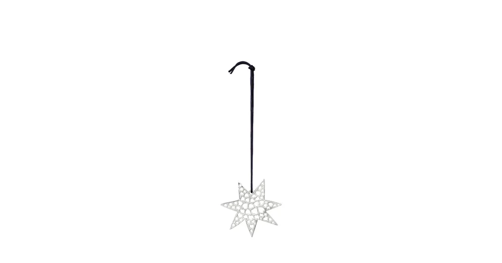 Jen Po Omezenou Doba Vánoční ozdoba Heart Star Silver 7 cm