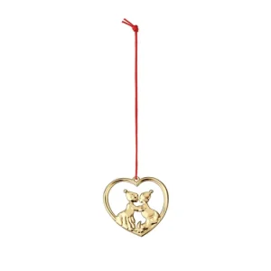 Vianočná ozdoba Kissing Elves Gold 6,5 cm Omezená Nabídka
