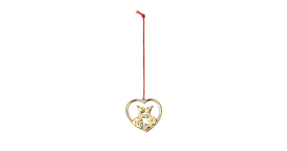 Vianočná ozdoba Kissing Elves Gold 6,5 cm Omezená Nabídka
