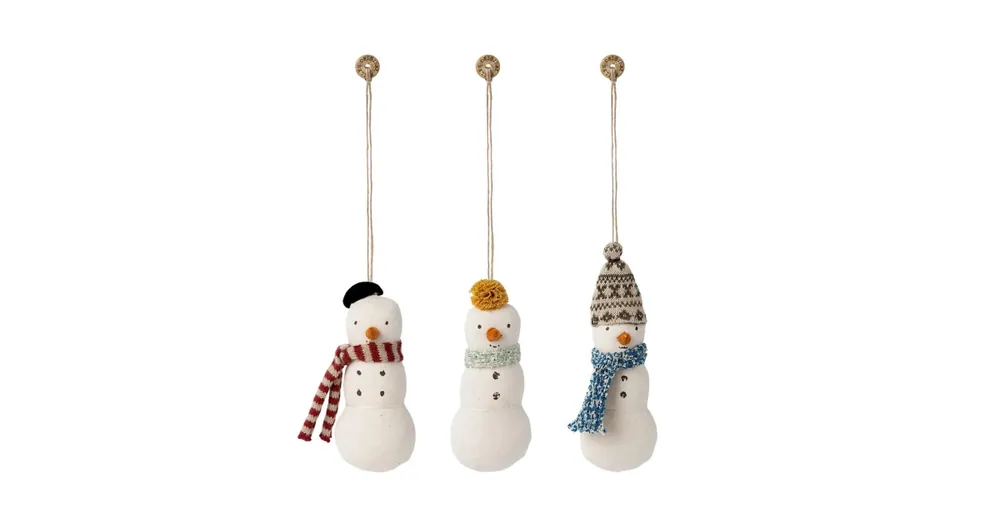 Bezpečná Platba Vianočná ozdoba Snowman - set 3 ks