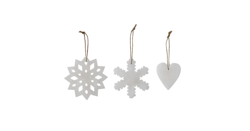 Nakupujte Hned Vianočné ozdoby Alabaster White - set 3 ks