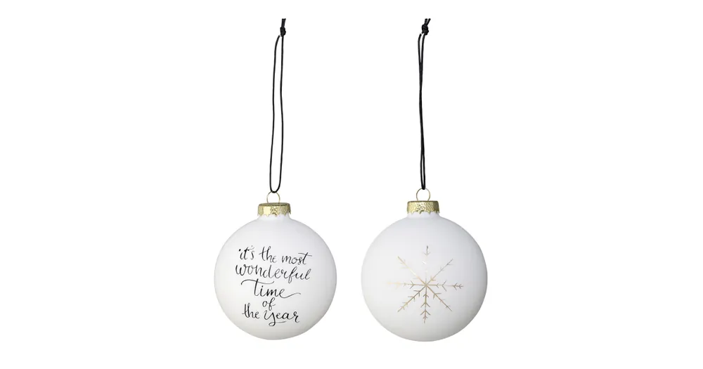 Vysoce Kvalitní Vánoční ozdoby Wonderful Time – set 4 ks