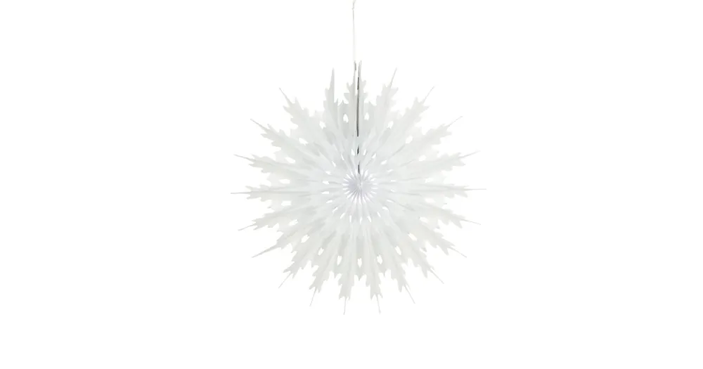 Nejlepší Volba Vánoční papírová dekorace Fold White 30 cm
