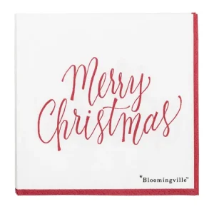 Expresní Doručení Vánoční papírové prostírání Merry Christmas Red