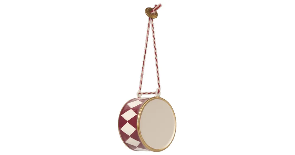 Nejlepší Volba Vánoční plechová ozdoba Drum Large Red