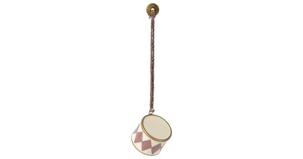 Poslední Šance Vianočná plechová ozdoba Drum Small Light Purple
