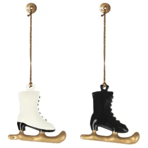 Vianočná plechová ozdoba Ice Skates - set 2 ks Výprodej
