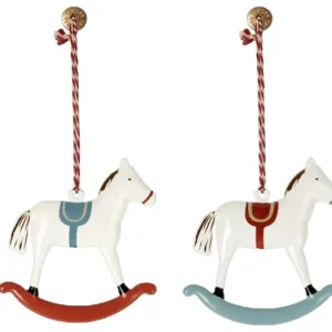 Vánoční plechová ozdoba Rocking Horse - set 2 ks Must-Have