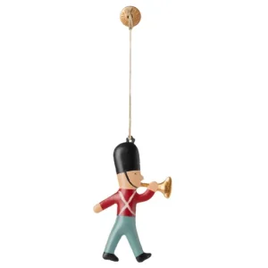 Vrácení Zdarma Vianočná plechová ozdoba Guard Trumpet