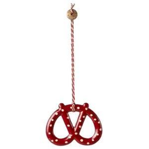 Tovární Cena Vánoční plechová ozdoba Pretzel Dot