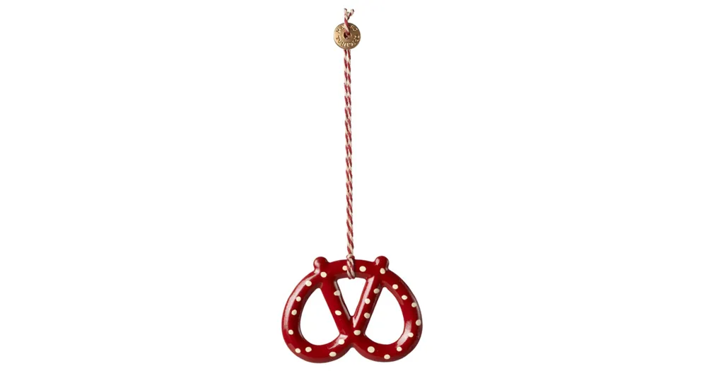 Tovární Cena Vánoční plechová ozdoba Pretzel Dot