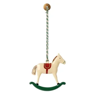 Vánoční plechová ozdoba Rocking Horse Originální