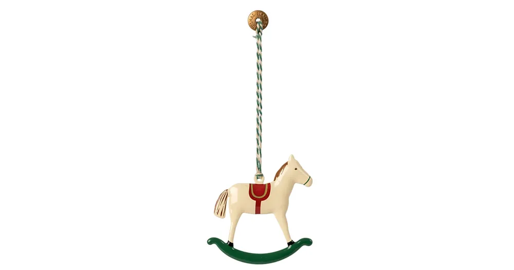 Vánoční plechová ozdoba Rocking Horse Originální