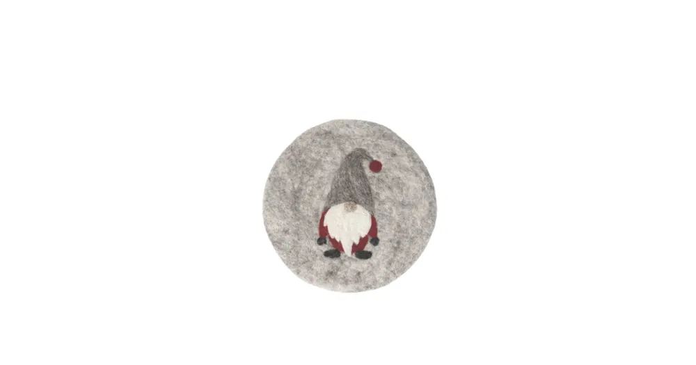 Zlevněný Vánoční podložka pod horké Santa Light Grey 20 cm
