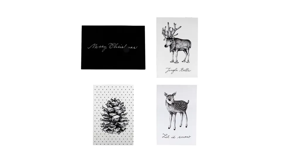 Vánoční pohlednice Holiday Christmas, set 4 ks Kup Teď