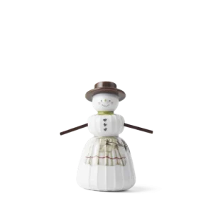 Nová Kolekce Vánoční porcelánová dekorace Snowwoman 11 cm