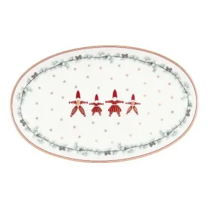 Vánoční servírovací talíř Juana Oval 24x15 cm Tovární Cena