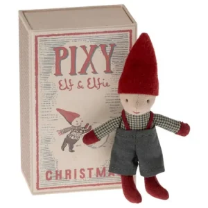 Omezená Nabídka Vianočný škriatok Pixie Elf v krabičke od zápaliek
