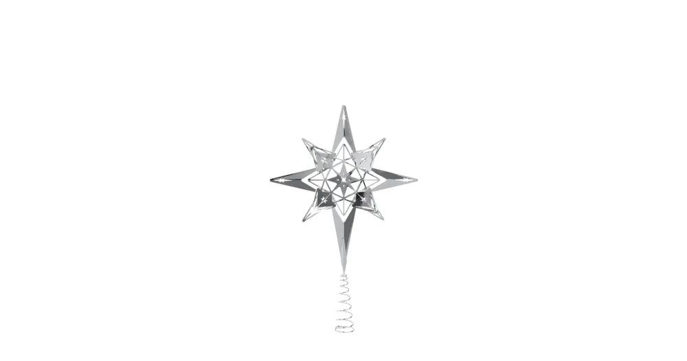 Akce Vianočná špička na stromček Top Star Silver 32 cm