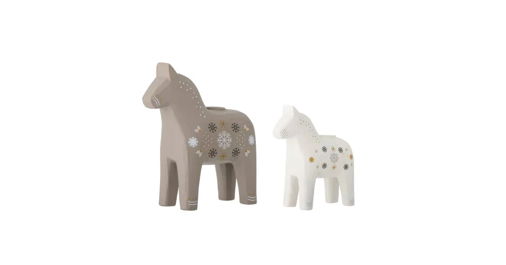 Vánoční svícny Nordic Horses - set 2 ks Přímo Od Výrobce