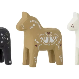 Novinka Vánoční svícny Nordic Horses - set 3 ks