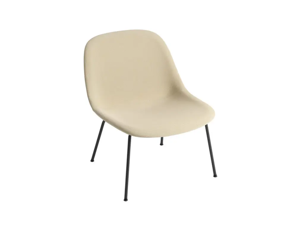 Víkendová Akce Křeslo Fiber Lounge Chair Tube Base, Steelcut Trio 236