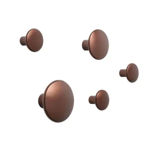 Sada věšáků The Dots Metal, umber Akční Nabídka