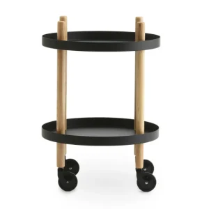 Značkový Servírovací stolek Block Table Round, black