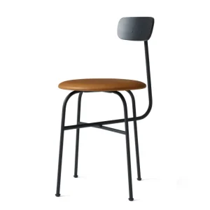 Židle Afteroom Dining Chair 4, leather, black/cognac Autentický