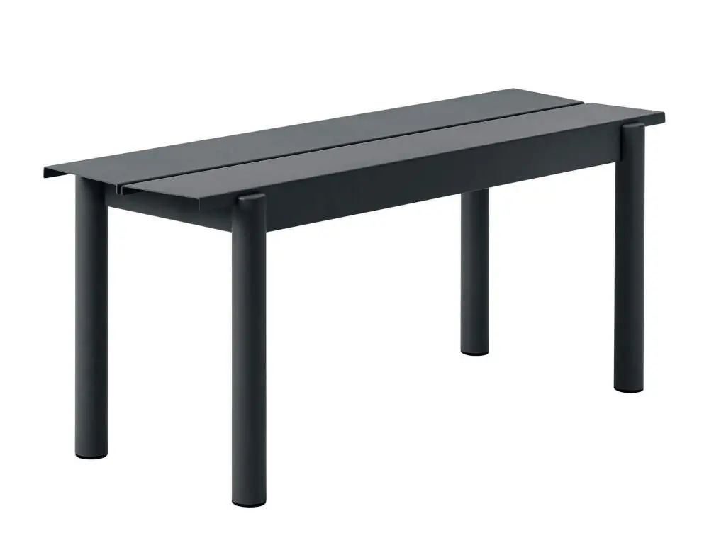 Lavice Linear Steel Bench 110 cm, black Nejprodávanější