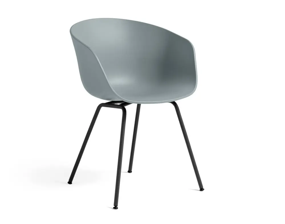 Židle AAC 26 Black Powder Coated Steel, dusty blue 2.0 Finální Výprodej