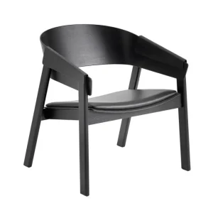 Výprodej Křeslo Cover Lounge Chair, kůže, black/black