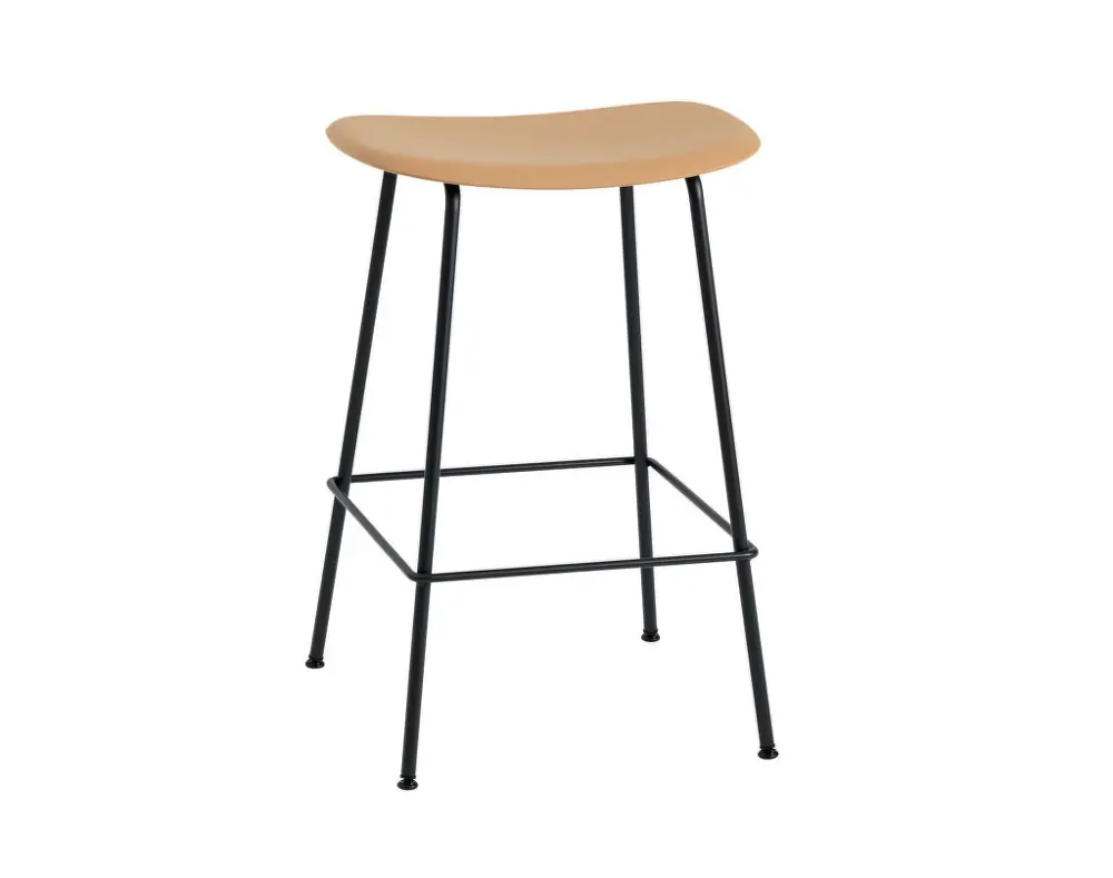 Expresní Doručení Barová stolička Fiber Stool 65cm Tube Base, ochre