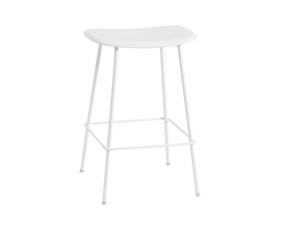 Pouze Dnes Barová stolička Fiber Stool 65cm Tube Base, natural white