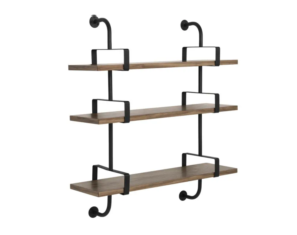 Police Démon Shelf 2, 95cm, 3 shelves, walnut Oblíbený