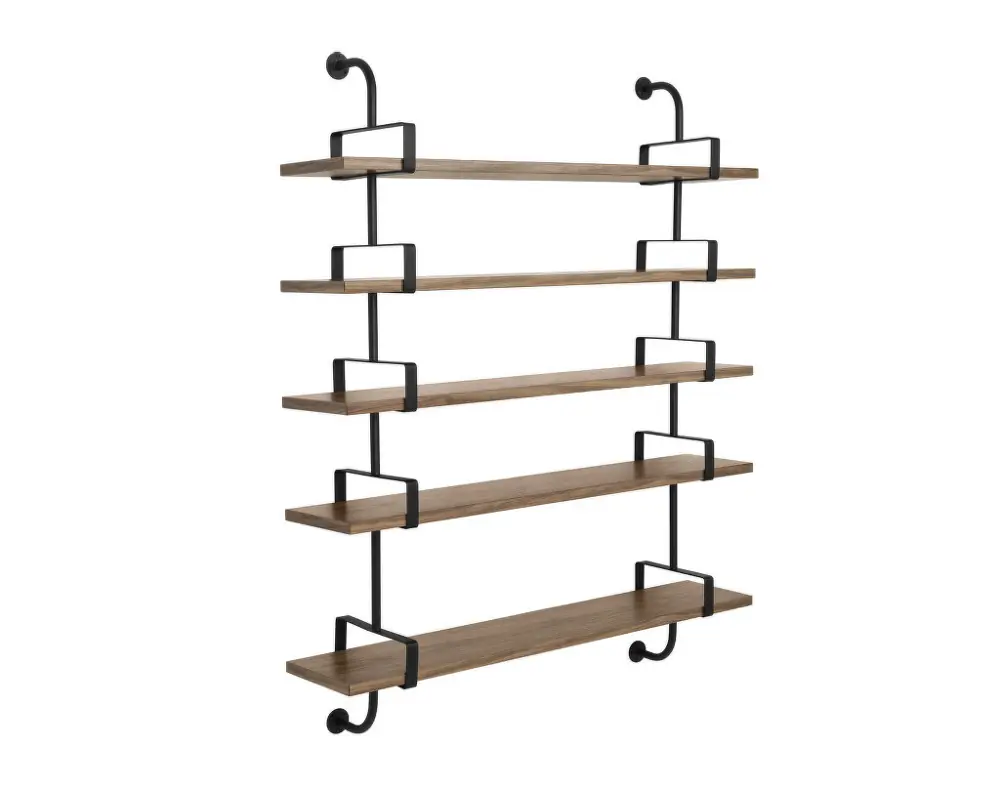 Police Démon Shelf 2, 155cm, 5 shelves, walnut Výprodej