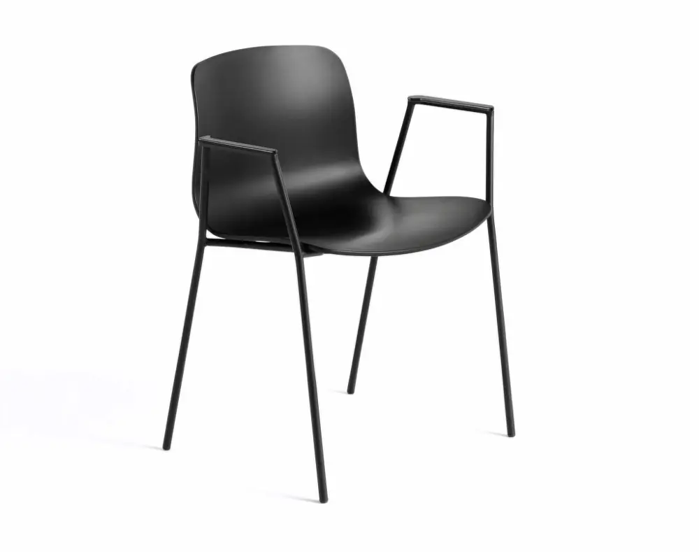 Nová Kolekce Židle AAC 18 Black Powder Coated Steel, black