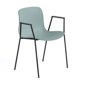 Ověřený Židle AAC 18 Black Powder Coated Steel, dusty blue